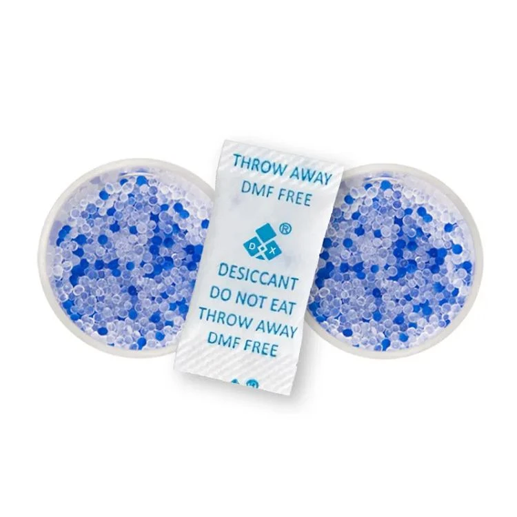 Perle essiccanti in gel di silice blu